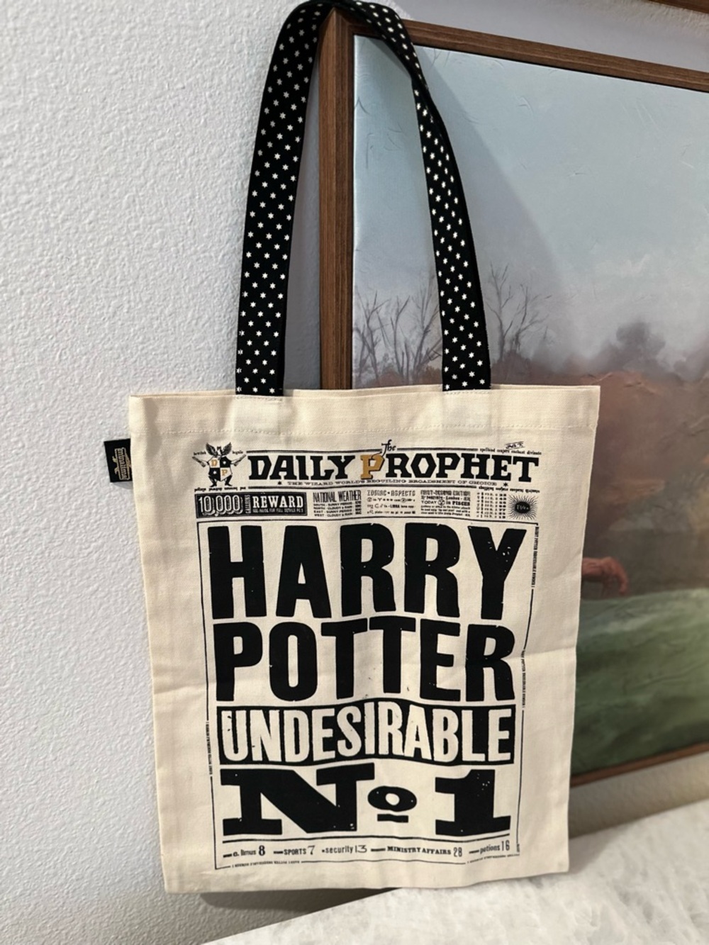Harry Potter Undesirable No.1 Canvas Tote Bag - Cream/Black